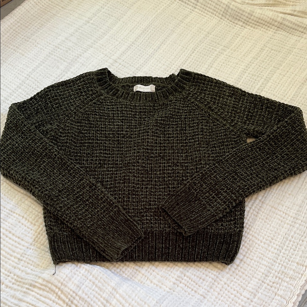 Altar'd State Forest Green Crew Neck Sweater (read description)